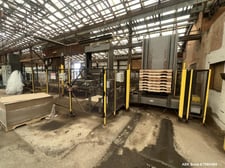 Mollers #PFS, automatic bag pallet, 13-15 bags/min., 5 x 7 interlocking pattern, 40" x 48" pallet magazine, 5