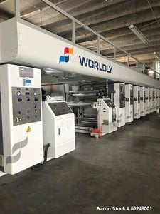 Rotogravure #WRP-AS-1200-8C, Eight-Color Printing Machine, 180 m/min., 1200 mm print width, 115 HP, 220 V