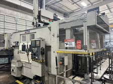 Okuma-Howa #2SP-35HG, CNC twin spindle vertical lathe, Fanuc 18iTB, 15.75" swing, 11.5" swing over cross
