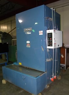 Viking #D60E, rotary table blast washer, 36" dia x 60" high, electric, 200&deg;F, excellent condition, 2011