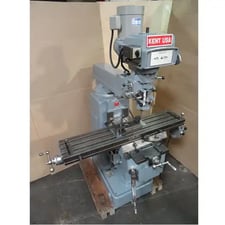 Kent #KTM4VK, vertical knee mill, 10" x50" table, 3 HP, R-8, 4-1/4" to 28-1/4" throat