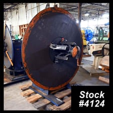 4000 lb. Littell #40-12, motorized single uncoiler, 12" width, 48" outside dimensions, 15"-20" ID, 4-arm