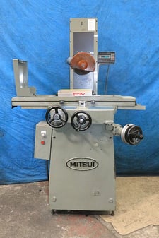 6" x 12" Mitsui #MSG-200MH, hand feed surface grinder, 8" x 3/4" x 1-1/4" wheel, roller bearing, Acu-Rite