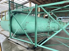 Dust cyclone collector with support stand with cat walk & ladder, 6-1/2'