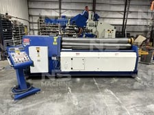 100" x 3/8" Americor #4RDP-250/8, hydraulic plate bending roll, 4-roll, double pinch, power drop end, digital