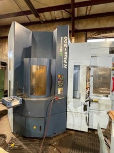 Matsuura #HPlus-300PC15, CNC horizontal machining center, 15 station pallet tower, Siemens 840DI, coolant