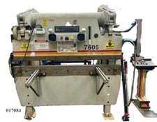 60 Ton, Accurpress #7606, press brake, 6' overall, 52" between housing, 34" bed height, 3" bed capacity