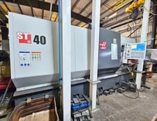 Haas #ST-40, CNC turning center, 34.5" swing, 15" chuck, 4" bar, 25.5" cutting diameter, 44" cutting length