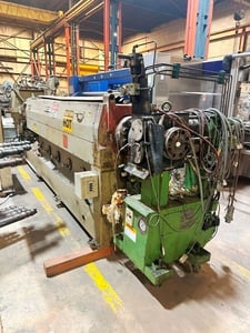 4.5" Davis Standard, 30:1 L/D extruder, electrically heated, air cooled barrel, 150 HP DC, 1991