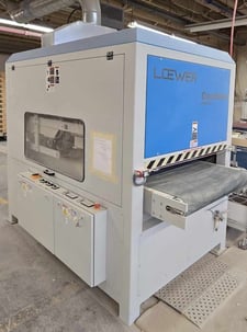 39.37" Loewer #Discmaster-2DBB, compact finish brush sander, clock wise & counter clock wise rotation, 2011