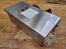 60 Amp. Square D, H322NDS, Safety Disconnect Switch, 240VAC 3P 3PH Type 3R 4X Stainless