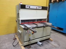 .098" x 4.7' Darley #S1250x2.5, hydraulic shear, 40" manual front gauge, hydraulic hold downs