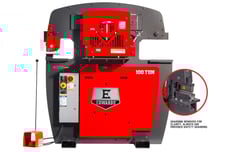 Edwards #10233022, ironworker, 100 ton, with 10" brake, 11" throat, 7.5 HP, new