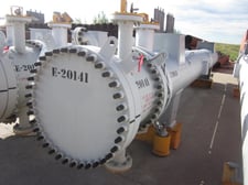 Image for 2143 sq.ft., 412FV psi shell, 372FV psi tube, ILSUNG, tube nozzles 4" inlet & outlet, (2)2" vents, 392°F, 2014