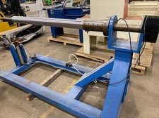 Custom unwind stand, 50" wide, 4" dia shaft, 52" unwind diameter, air brake