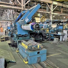 52" Stamco, double loop slitting line, 35000 lb., 16"-24" ID, 500-1200 FPM, hydraulic expansion, 4-arm entry