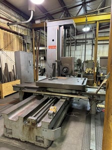 5" Wotan #B130S, table tye horizontal boring mill, power drawbar, 14-1000 RPM, 60" x 68" table, power rotary