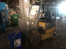 5000 lb. Komatsu #FG25SHU-6, Electric Forklift, 3 stage mast, 188" lift height, 2018