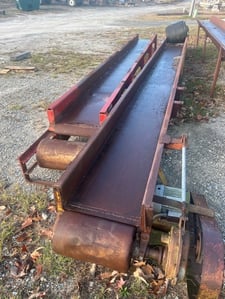 Mellott trash belt with drive, 44' long x 22" wide