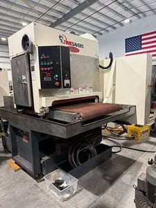 37" x 60" Timesavers #Lynx-37MWT-D-60, belt sander, 15.45 FPM, 6" drum diameter, 2016