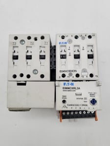 50 Amp. Eaton, E04NC50X3N E06NCXRL3A, Contactor Overload Relay Starter, 600V