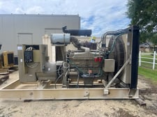 600 KW Cummins #VTA28-G2, diesel generator, weatherproof enclosure, 0.8 PF, 480 Volts, 917 hours, 1991