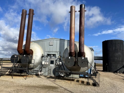 144" x 50' Horizontal Treater package (two vessels), 75 psi, 1995