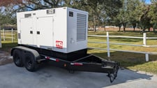 100 KW Multiquip #DCA125USI, portable/rental unit diesel generator, sound attenuated enclosure, 240/480