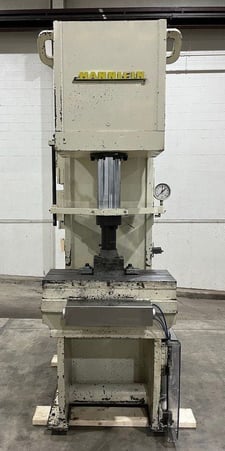 50 Ton, Hannifin #OGF-50, 24" stroke, 22" throat, 12" x30" Table, 5.5" Ram, 8" Cyl. Bore