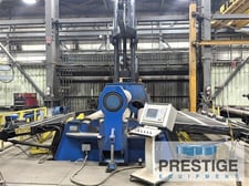 120" x 2.75" Davi #MCB3060WT, 4-roll, 23" top roll, 90 HP, overhead & side supports, conveyor, Siemens CNC