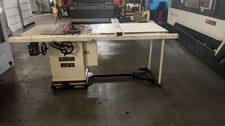 Jet #JTAS-10-3, Table Saw, 10" blade diameter, 34" table height, 3 HP, 4200 RPM, 3-1/8" max depth @ 90°
