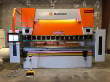 110 Ton, Ermaksan #PBF-3100-110, CNC press brake, 10' overall, 102.4" between housing, 10.8" stroke, 20.9"