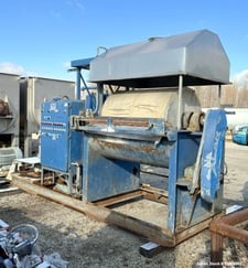 37.7 sq.ft. Alar Auto-Vac #340, rotary vacuum filter system, 36" Diameter x 48" face 304SS drum