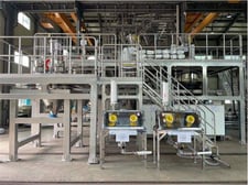 Yunsung #F & C Slurry Mixer Cathode Mixing Equipment, Premium 2300L mixing line, with 110kW planetary drive