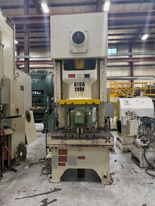Image for 200 Ton, Aida #NC1-2000(2), single pojt gap mechanical metal stamping press, 9.84" stroke, 20.14"Shut Height, 2010