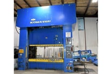 500 Ton, Komatsu #E2P-500, straight side metal stamping press, 11.8" stroke, 41.7" Shut Height, 1988
