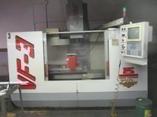 Haas #VF-3, CNC vertical machining center, 40" X, 20" Y, 25" Z,full 4th Axis,tooling, 7500 RPM, 230 V., 20