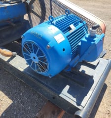 100 HP 1200 RPM Teco Westinghouse, Frame 444T, TEFC, 460 Volts