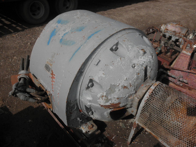 450 HP 3565 RPM General Electric 5K26777B2, Frame 6337S, ODP, 440 Volts, on skid w/Byron Jackson multistage