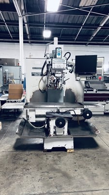 Milltronics #MB-19M-B, CNC bed mill, 13" x50" tbl., 7.5 HP, 4000 RPM, #40, 4-Axis, Centurion 6, power draw