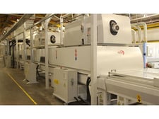 Cefla #Ecogel-ALD/8+MPS-45, Drying Tunnel w/UV, 57.5' total Oven length, 380/400 V, 2014