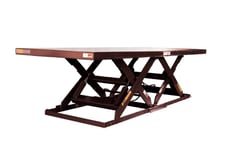 12800 lb. Autoquip #36S128-DL, Double Long Scissor Lift, 24" x 98" top platform, 39" travel w/7.25" H &