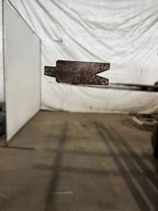 144" L V-die Acute 45 Female Press Brake Die, 1/2" width, 3/4" depth, 1/2" tang