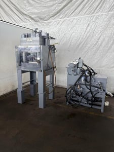 300 Ton, M & N, 4-post Hydraulic Hobbing Press, 6" stroke, 7" daylight