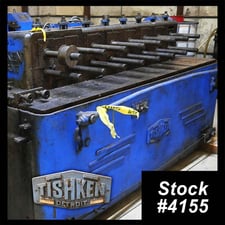 8 Stand, Tishken #8HMW-1-1/2, rollformer, 1-1/2" spindle diameter, 6" roll space, 9" horizontal centers
