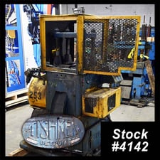 Tishken #C0-6-HA-4, 4-post cut-off press, 2 stroke, 8.5" Shut Height, scrap chute