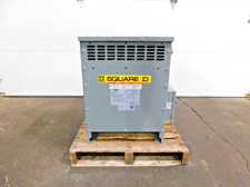 15 KVA 480 Delta Primary, 240 Delta Secondary, Square D EX15T6HCT, dry type transformer