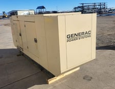 70 KW Generac #2970030100, Natural Gas Generator, 120/240 Volts, 1800 RPM, 3 phase, 107 HP, 88 kVA, 16 hours