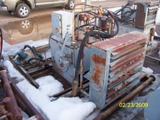 100 HP Hagglunds Denison #T6C-017-1R00-B1, Hydraulic Unit, 27 GPM @ 3000 psi, 3.56 cu.in./rev., 6.13 m3/hr.