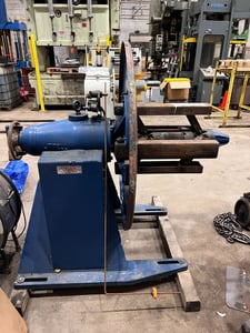 4000 lb. Littell #40-18, motorized coil reel, 18" width, 48" outside dimensions, 15"-20" ID, manual